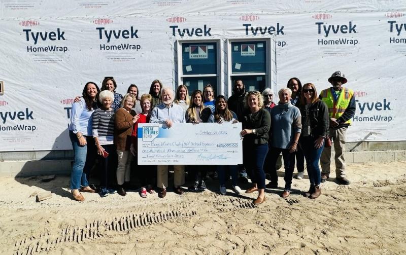 Oak Orchard Boys & Girls Club check presentation attendees shown are in back (l-r) Leanne Silicato Prosser, Kathleen Schell, Shelley Kennedy, Julieanne Hein, Julie Decker, Cassie Blatzheim, Clarence Pitts, Sally Ledger, Nicole Silicato Miller and Dave Mumford. In front are Janice Timmons, Millie Charnick, Linda Cullen, Toby Cullen, Raven Hudson, Rohini Balchan, Erica Kennedy, Ruth Briggs King and Stacy Lawson. SUBMITTED PHOTO